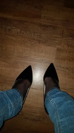 jeans heels         