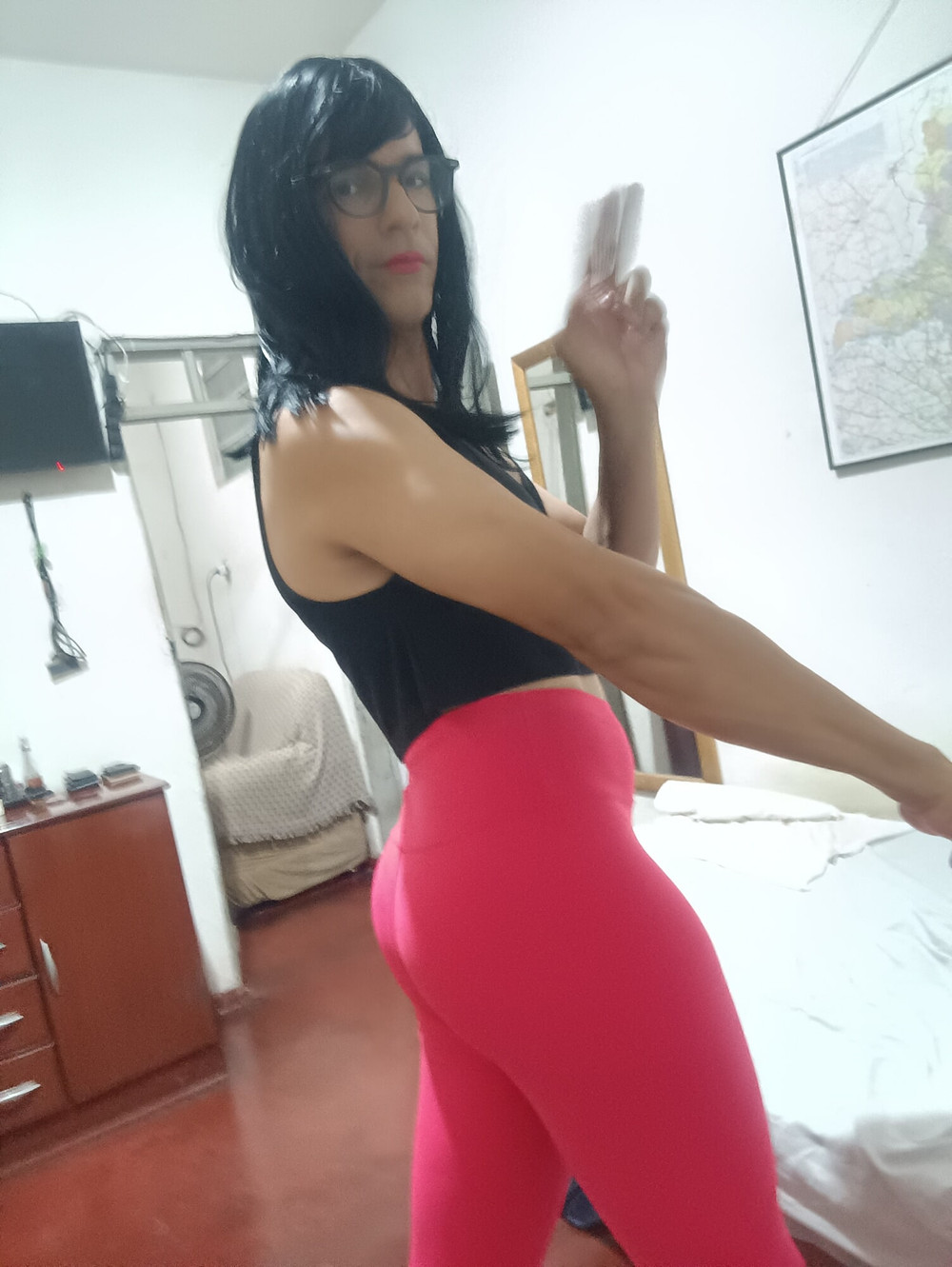 Sakura Nakamura Costume legs Red Gym #32