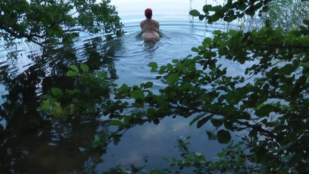 Secretly naked at the lake #3