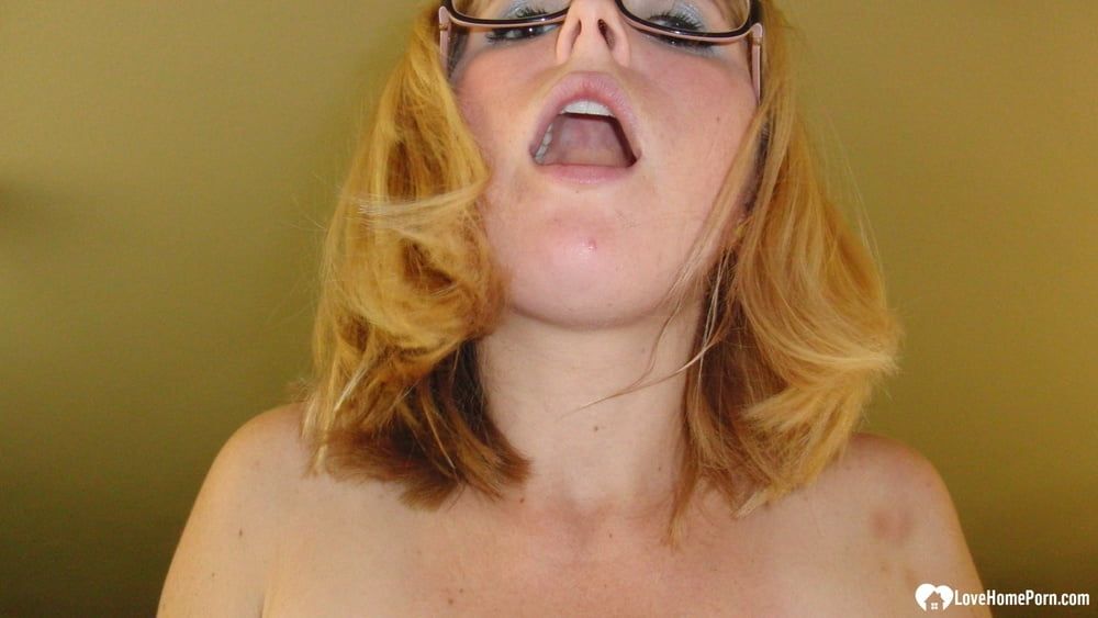 Blonde with glasses knows how to suck dick #41
