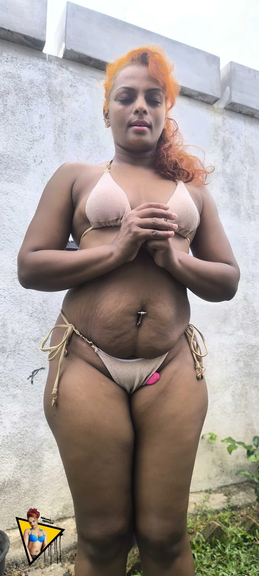 gold bikini 