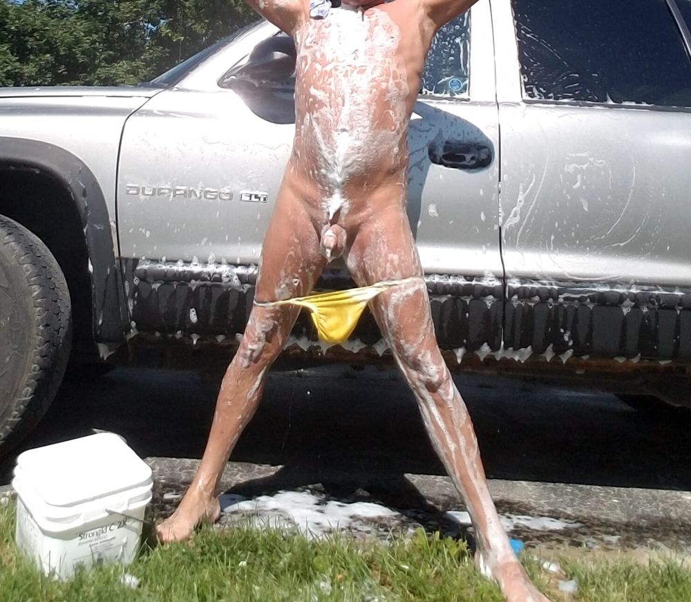 Nude Public Car Wash #16