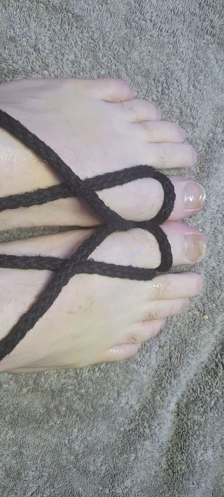 Oiled Foot Bondage  #12