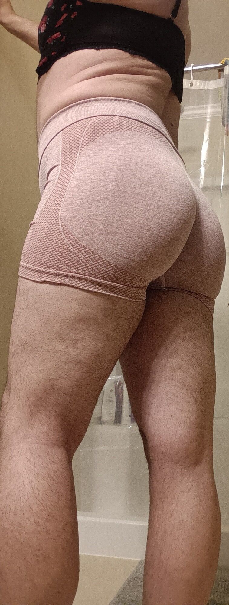 Ass looks so good in my little sexy shorts.... What do you t #3