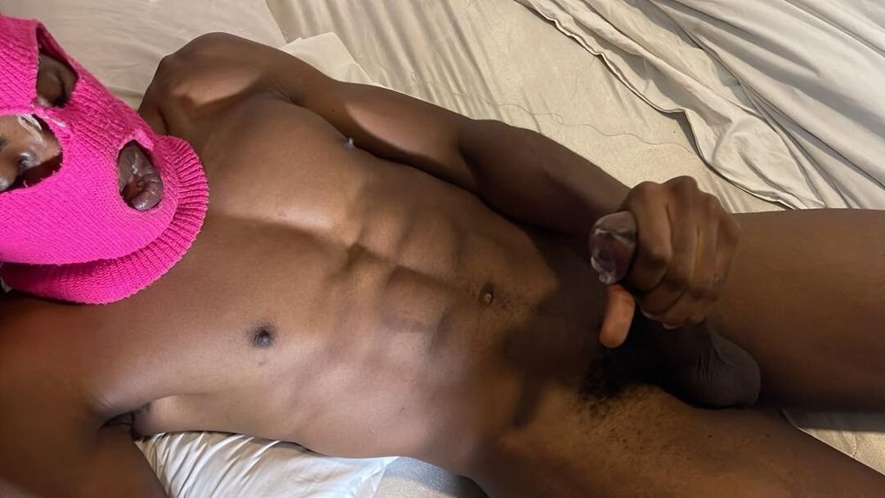 Jerking off my African 10 inches dick till i cum #32