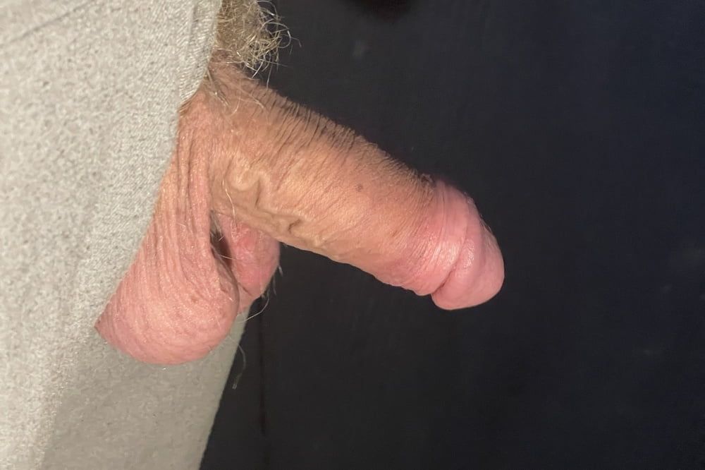 Thick uncut Russian cock hangs out of zipper #18