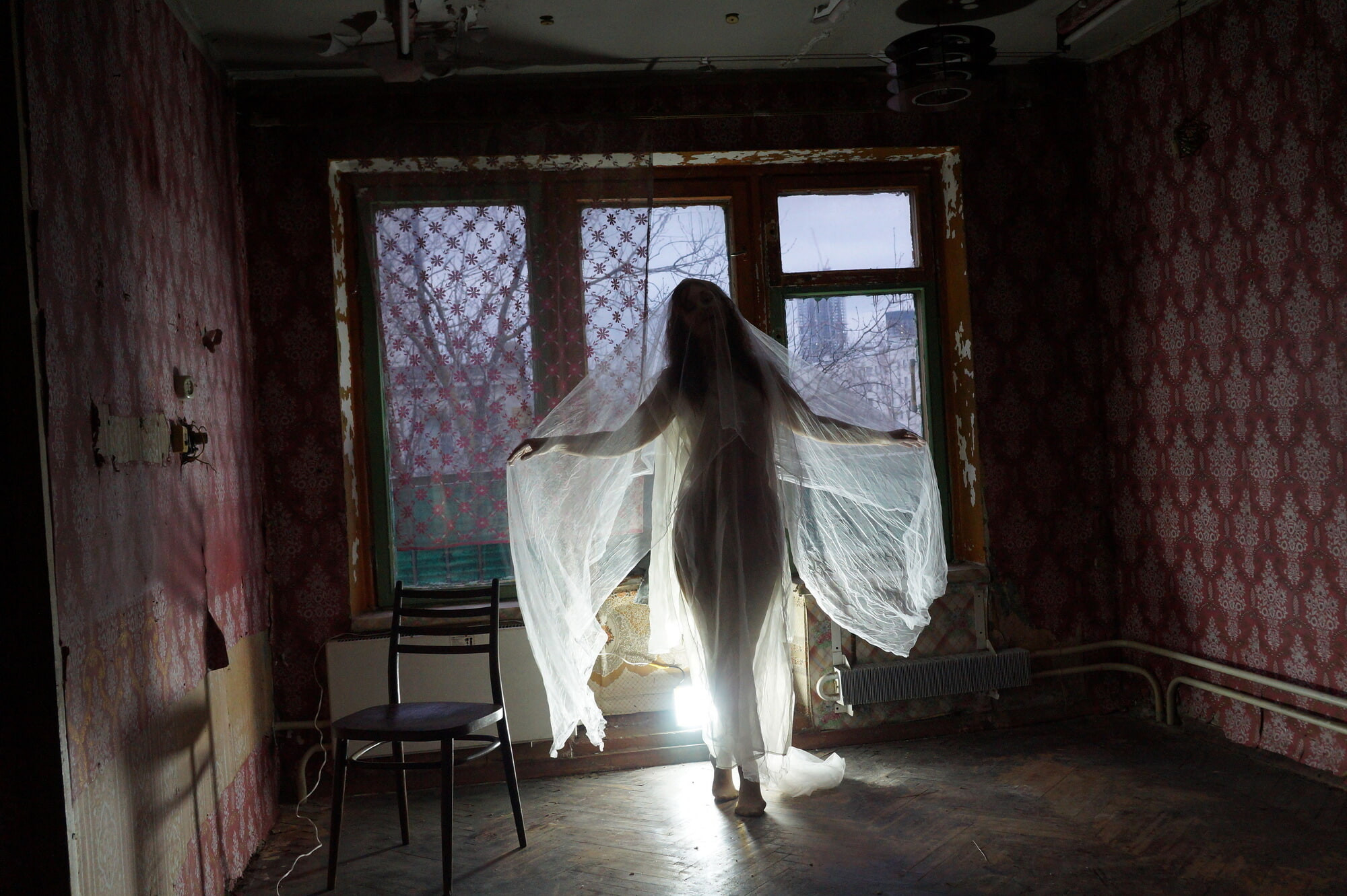 Ghost in a-maj in abandoned House #30