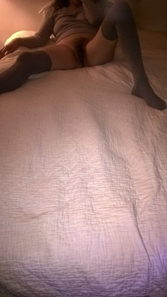 Hairy JoyTwoSex Spreading On Bed #24
