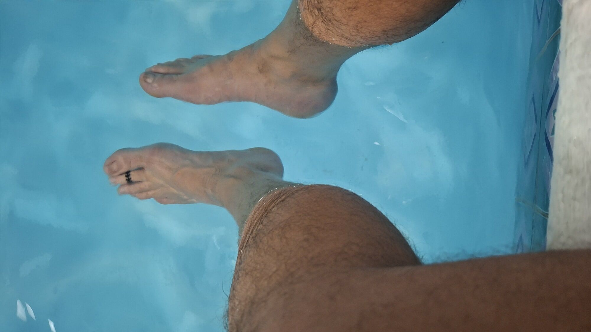 Relaxing at the pool