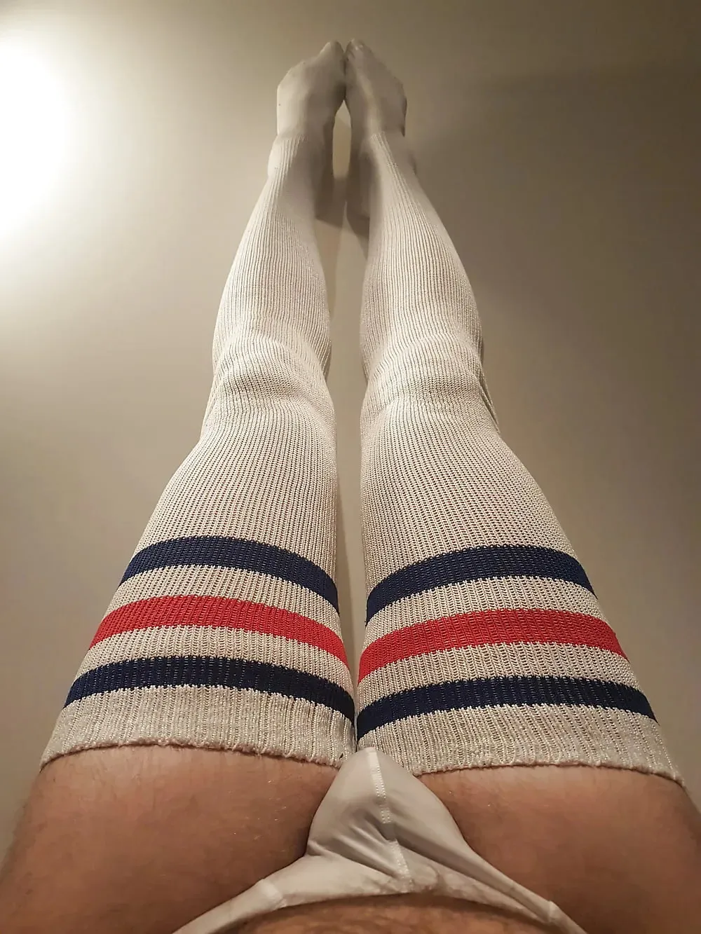 White thigh high socks #2