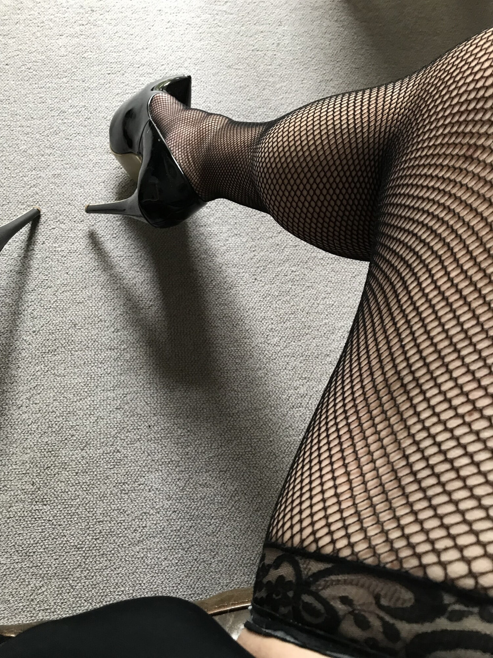 hot slut in fishnet stockings #11