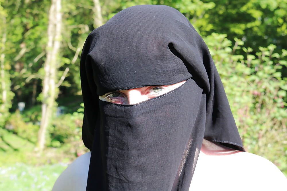 Niqab and Boots Naked Outdoors #44