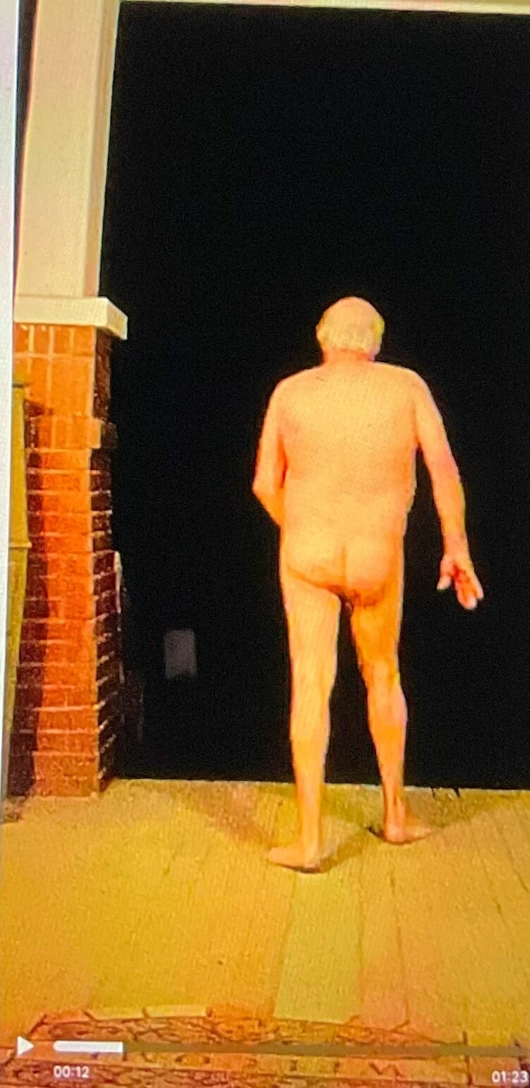 Roncomans midnight wanking  on porch #5