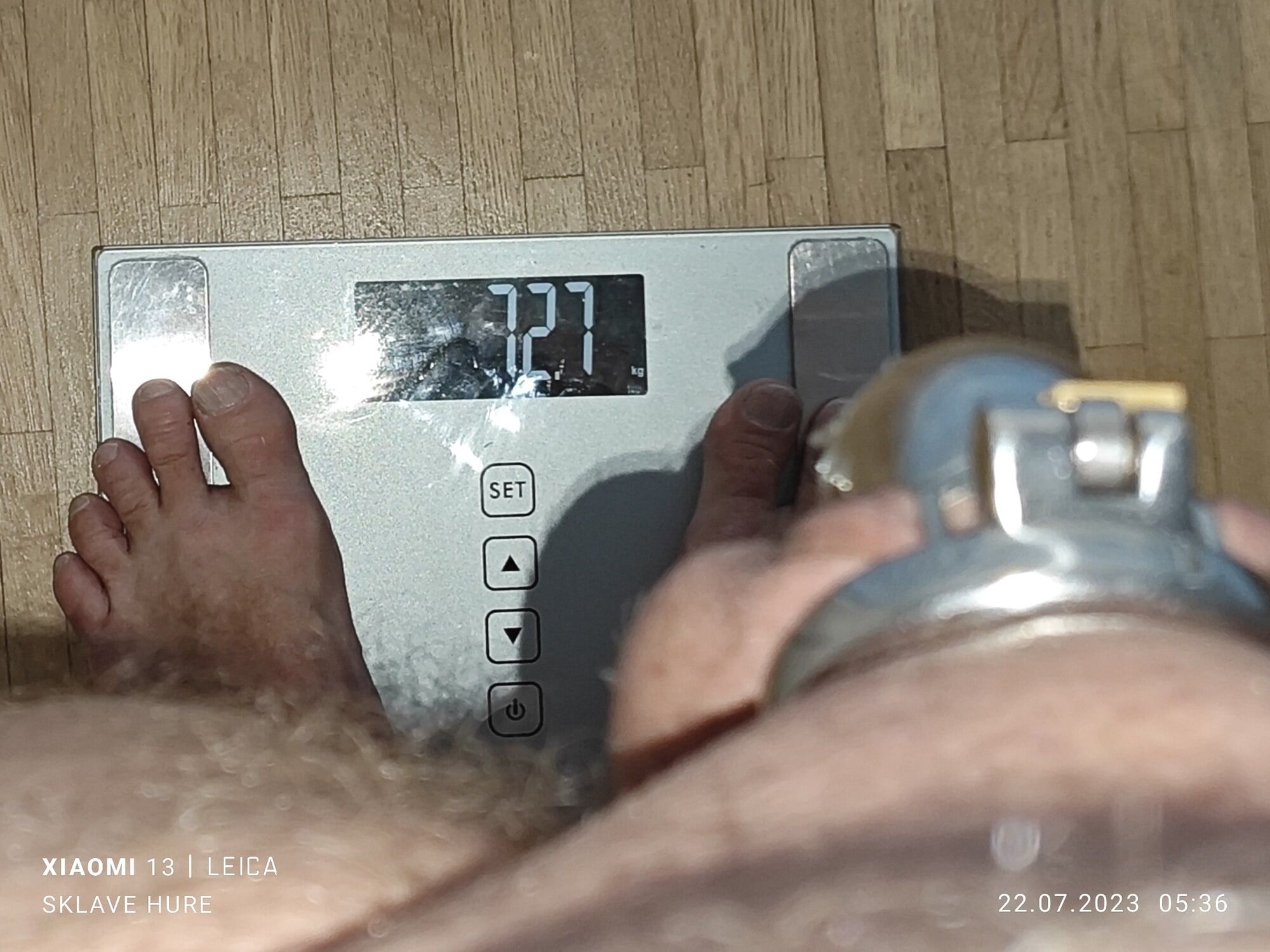 Weighing, Cagecheck, fuck with the plug on July 22th, 2023