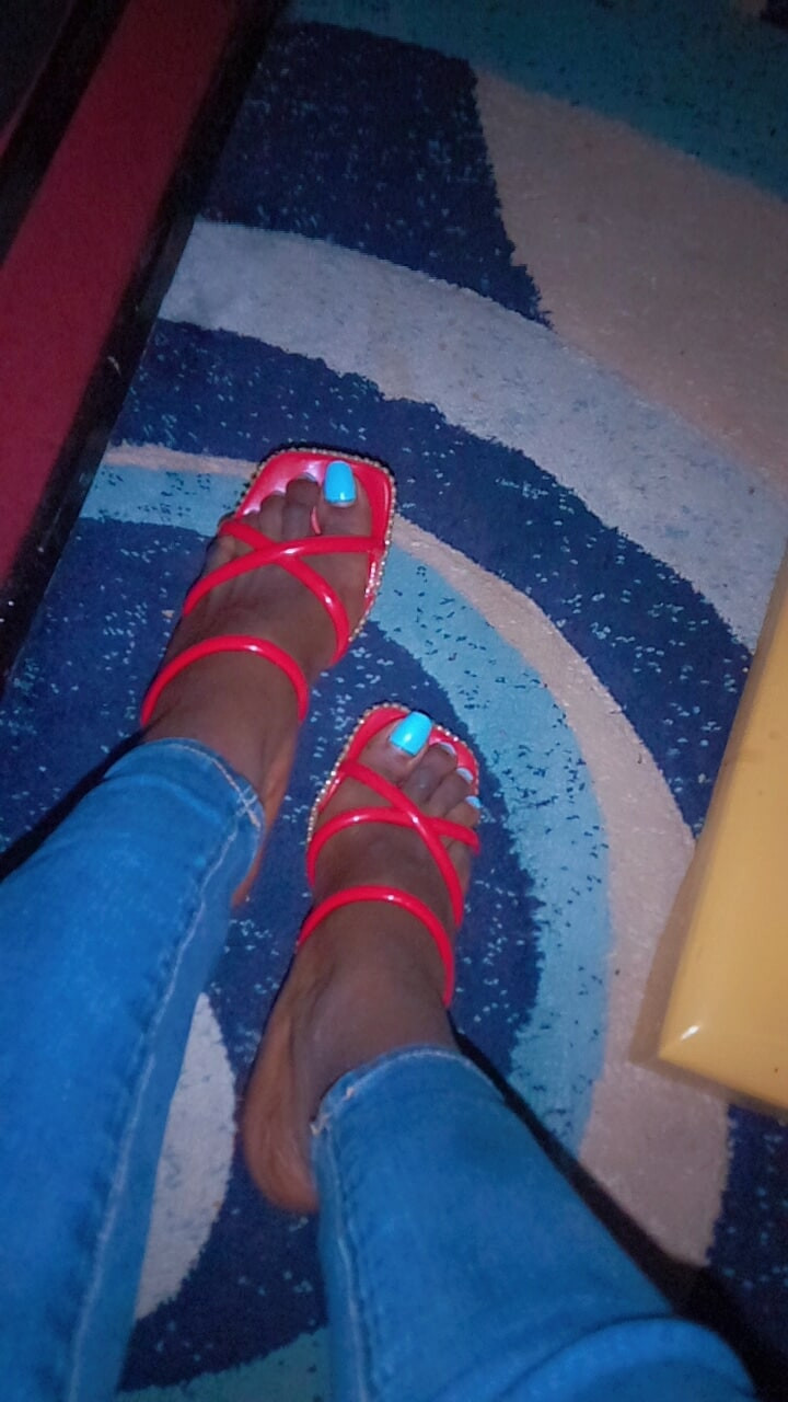 Veiny ebony sissy femboy  feet  #10