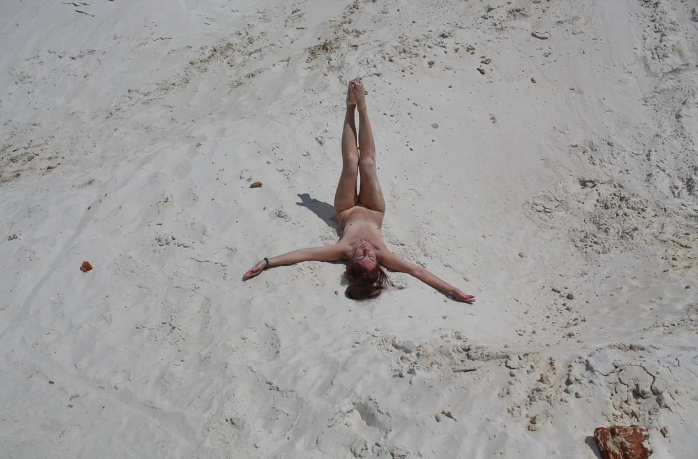 Naked on White Sand #24