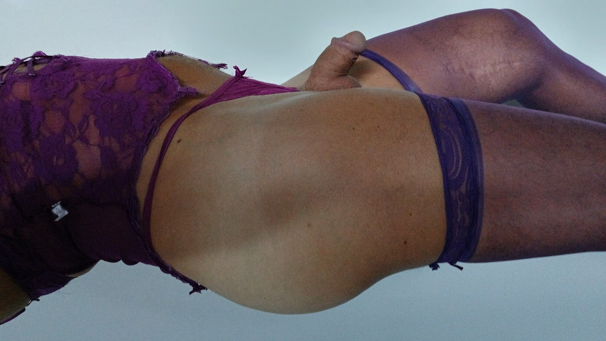 Purple stoking Purple lingerie  #20
