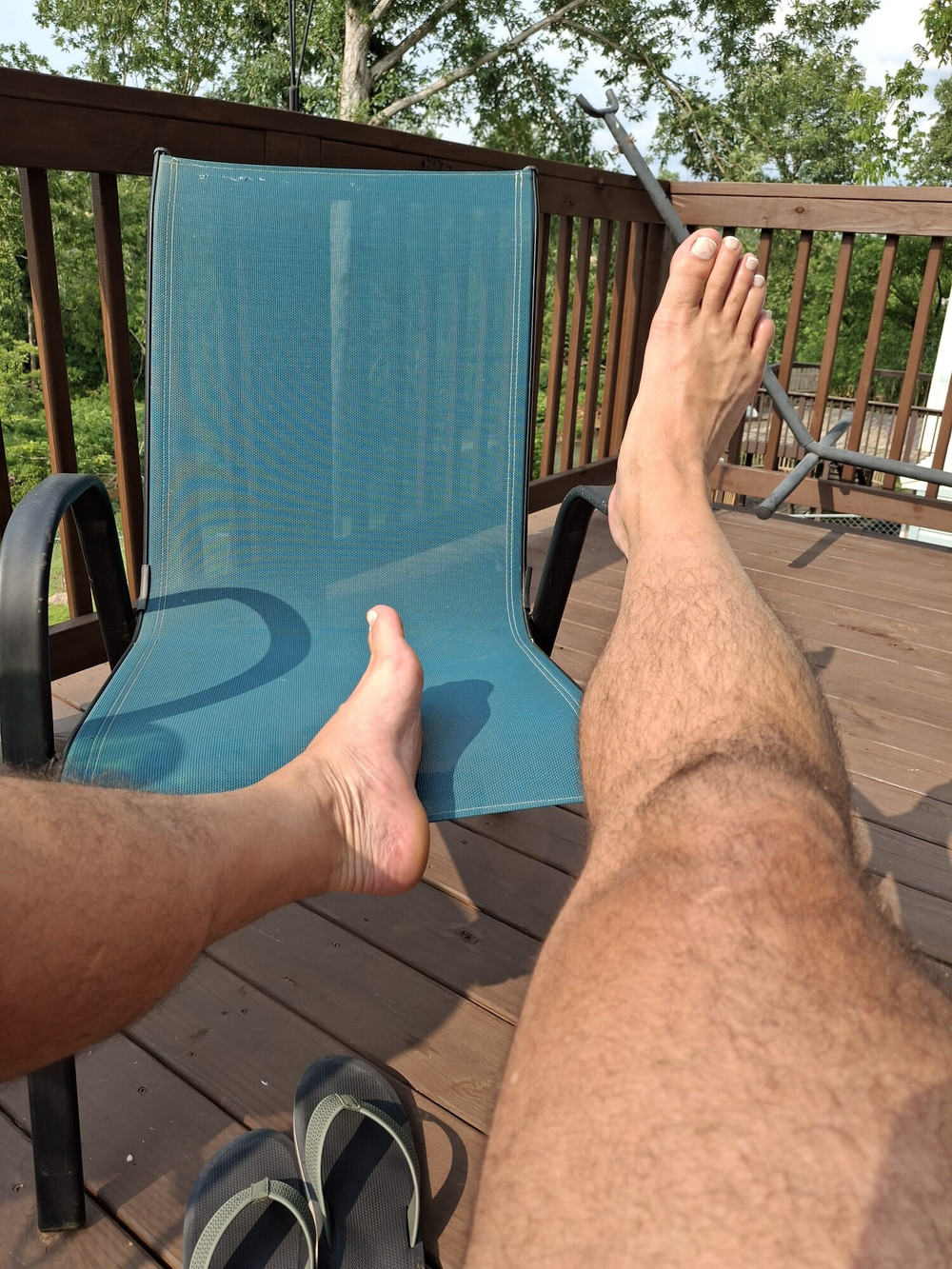 Showing off my hairy legs and little dick #12