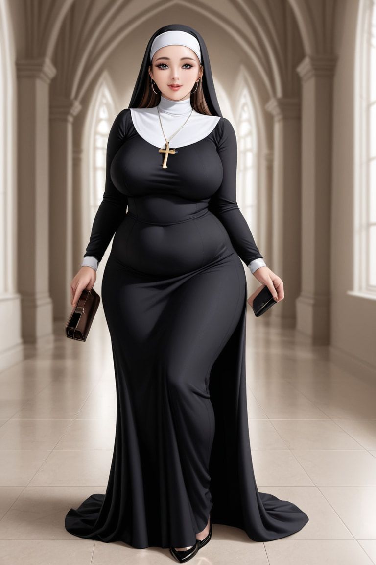 Attractive Busty Nun #7