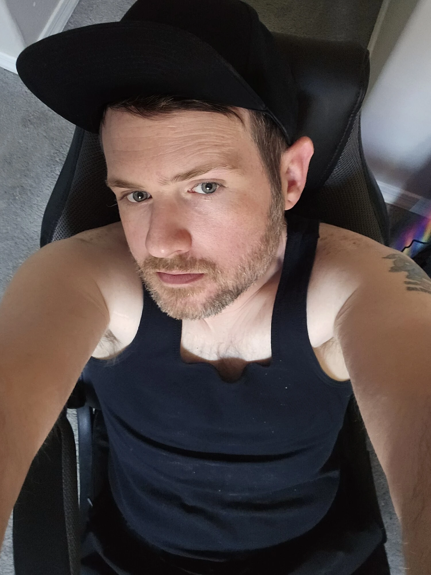 Trimmed beard