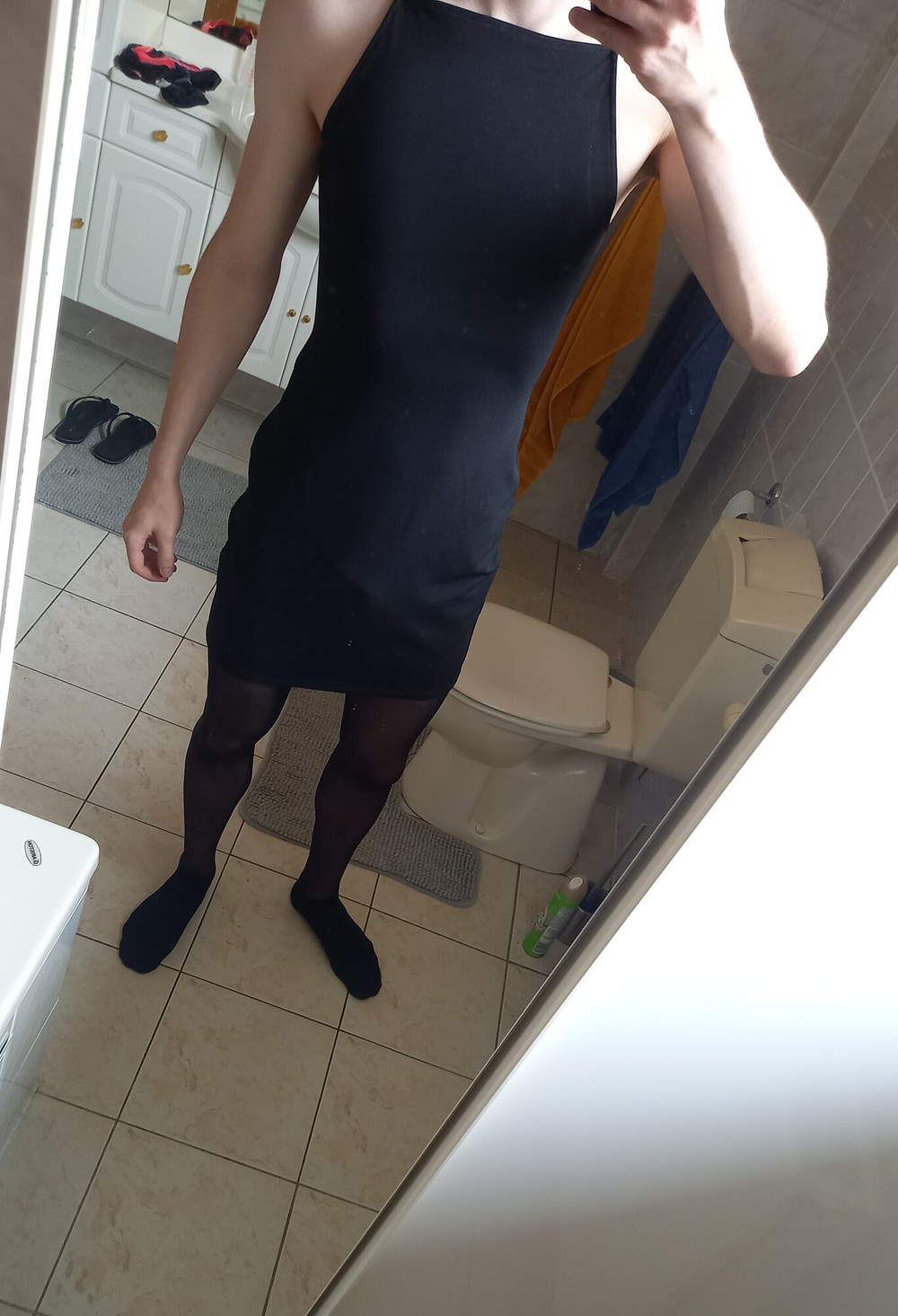 Teen Twink With Huge Cock Tries On Swimsuits, Stockings, ... #8