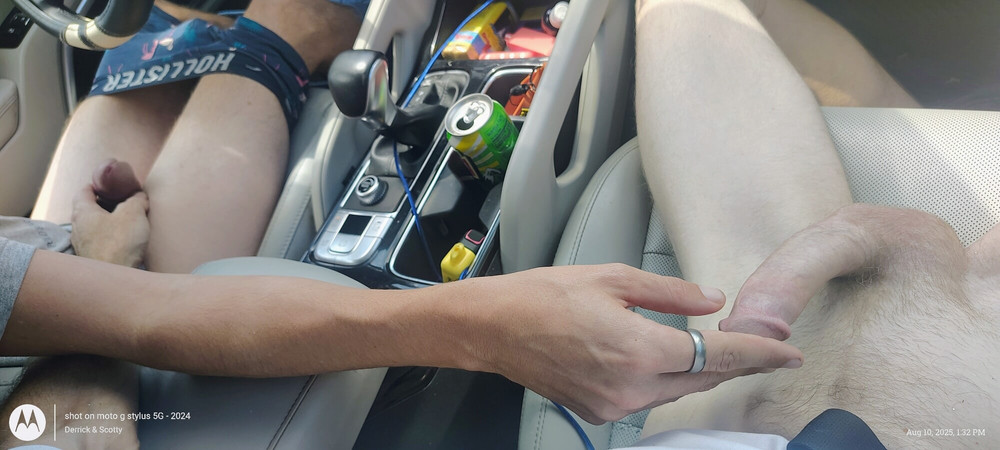Married with out Cock out in car. #7