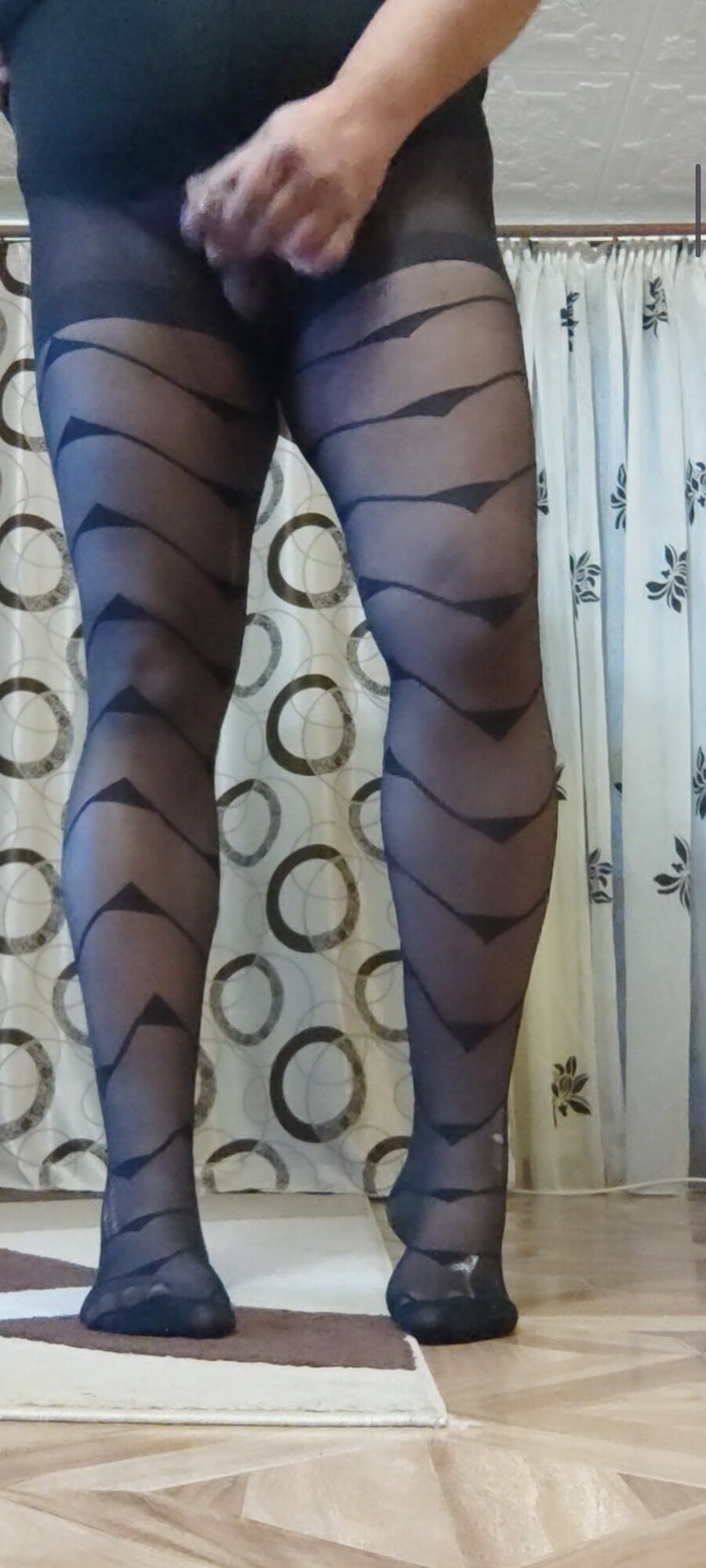 Patterned black tights #6