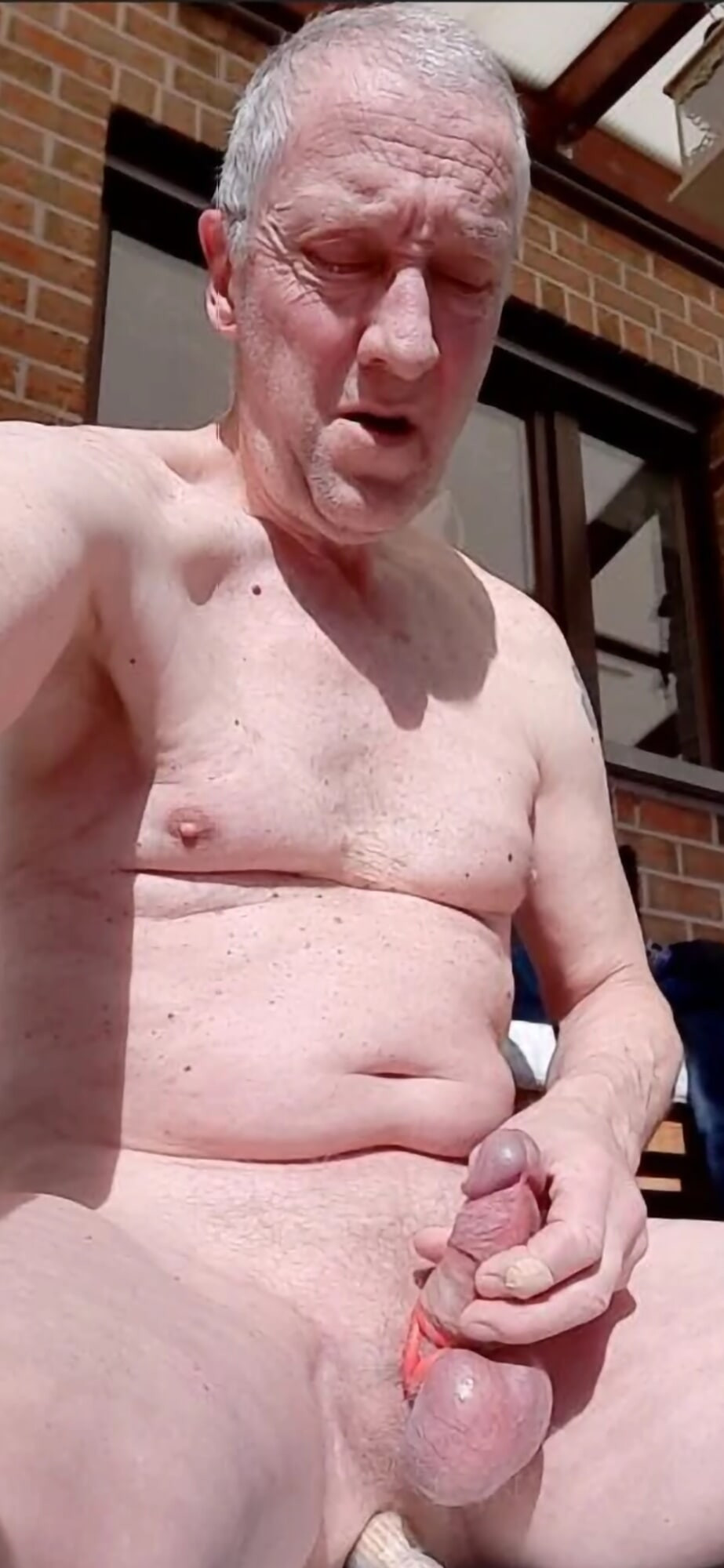 EXHIBITIONIST GRANDPA CUMSHOT COMPILATION SEXSHOW #32