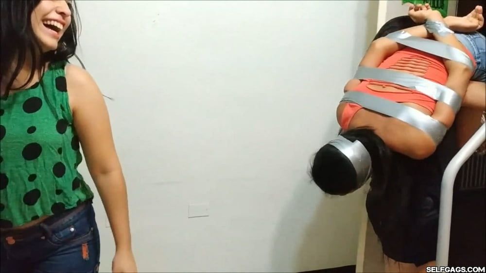 Tape Bound Instagram Girl Gagged And Humiliated! #28