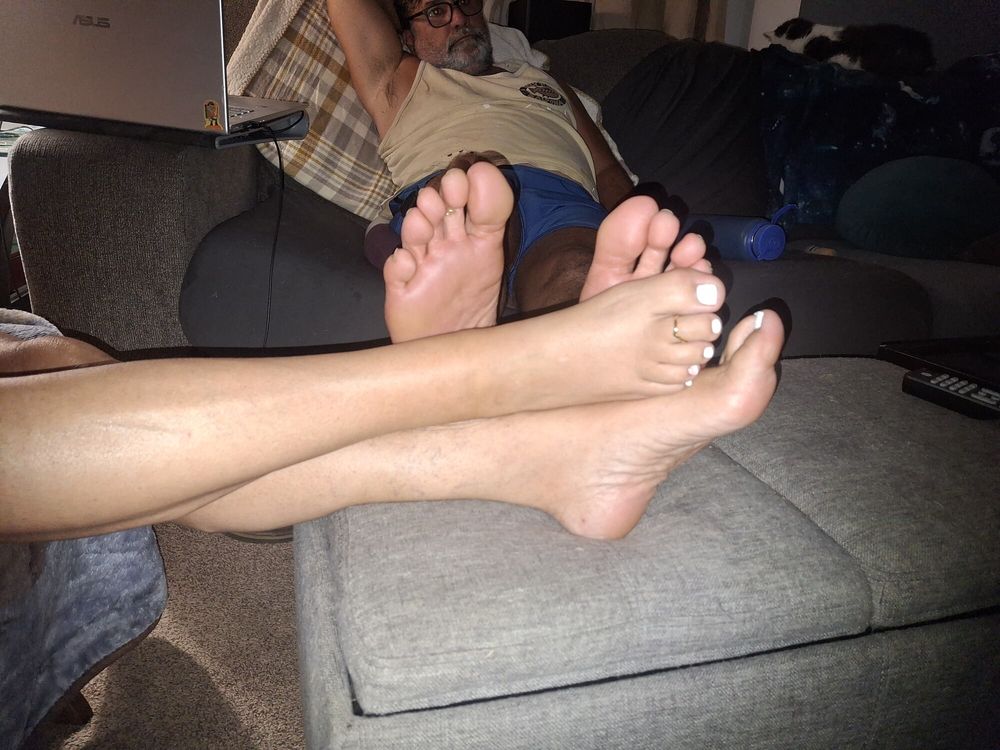 Showing off our legs and feet #17