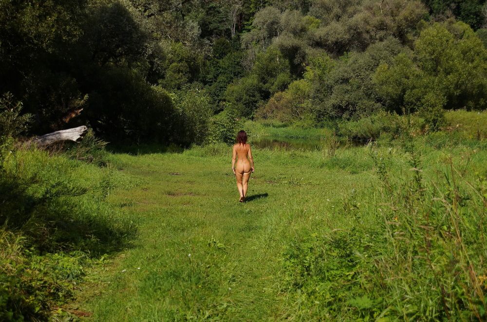 Nude on green grass #29