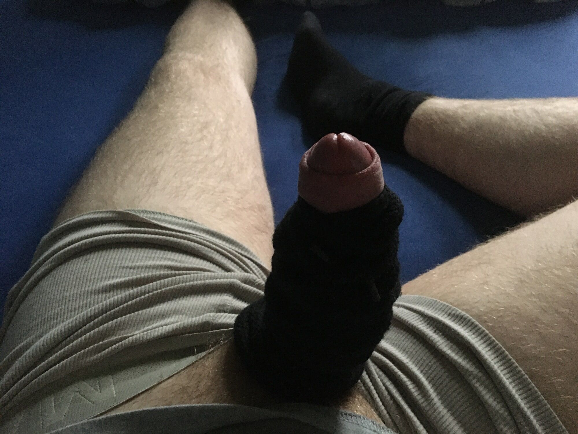 Hairy Cock And Balls Bound With Long Cord  #15
