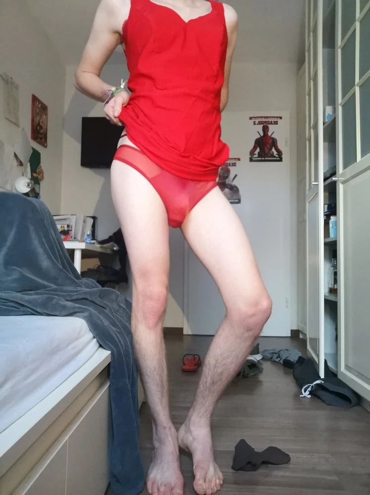 Femboy Sammy in Red #6