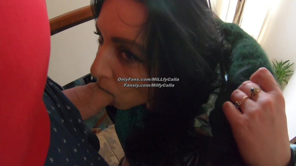 Shiny Downjacket Blowjob, Spanking & Intense Bed Masturbatio #26