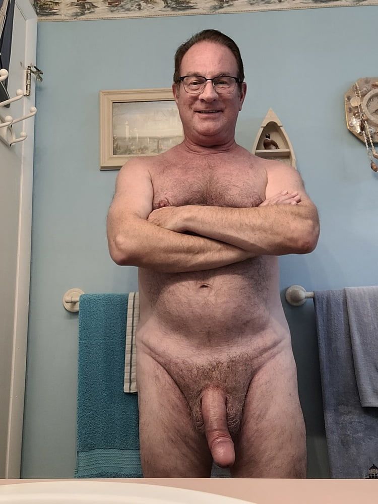 Daddy showing off my soft cock
