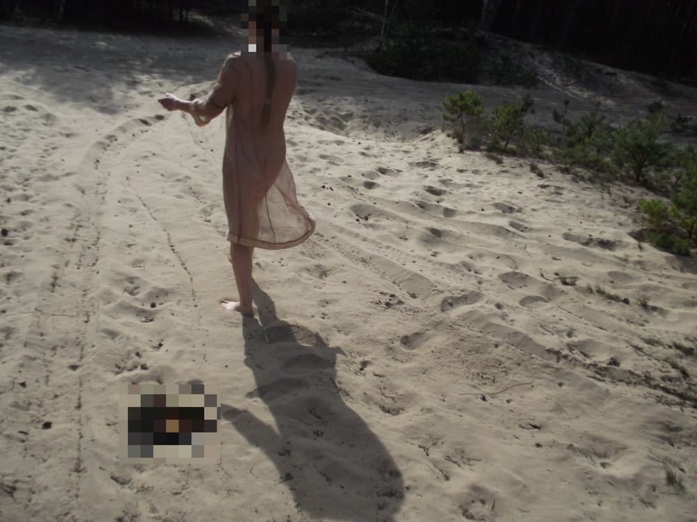 Teasing Her Sands in Sheer #4
