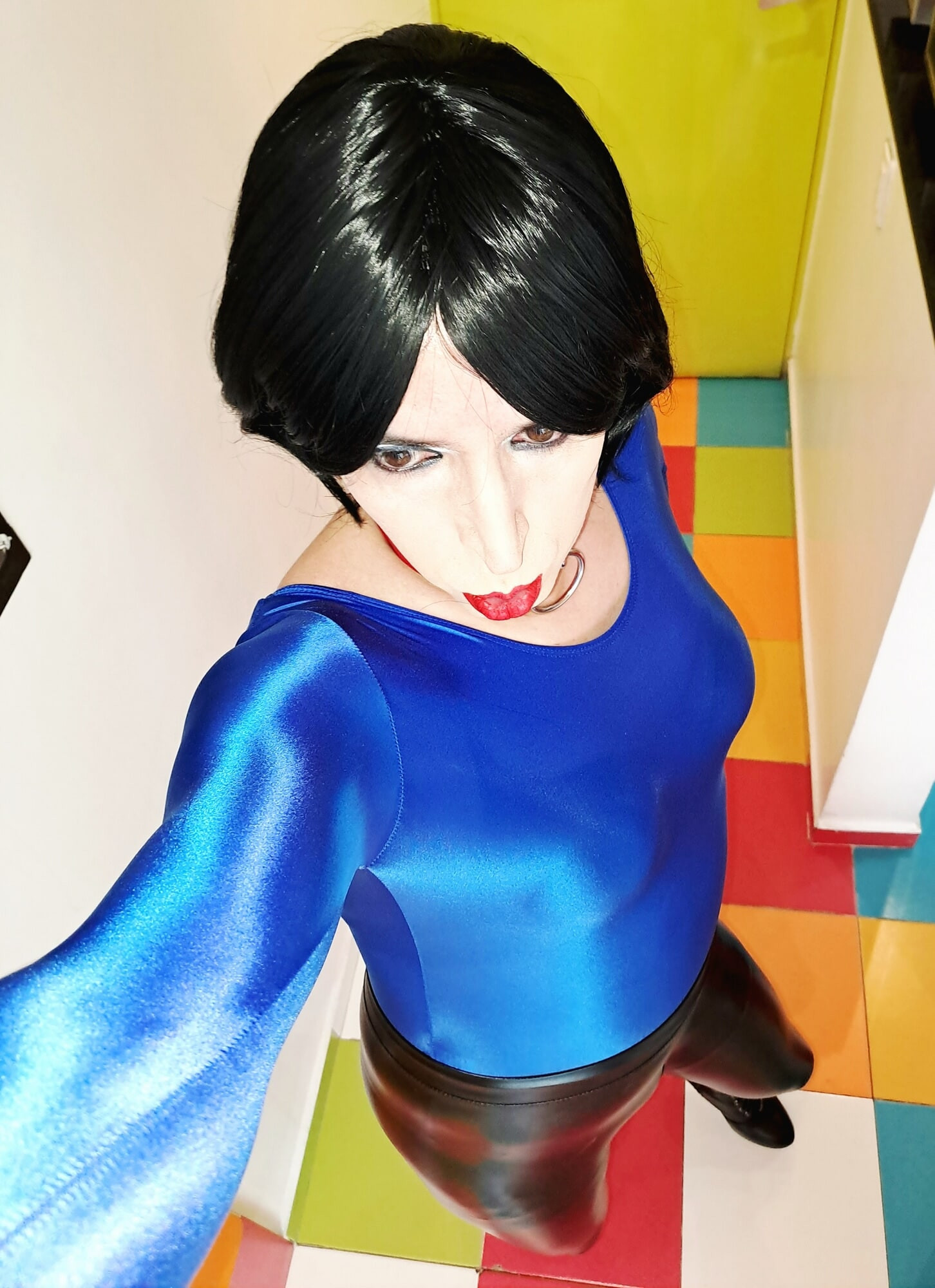 Blue body and black leggins #4