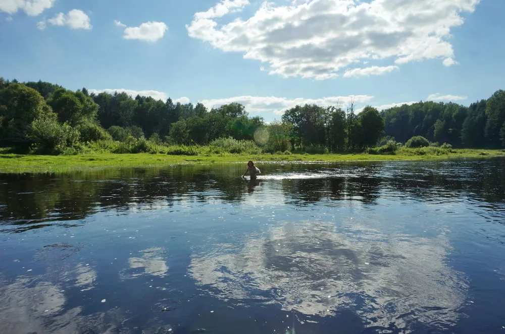 Playing in river #15