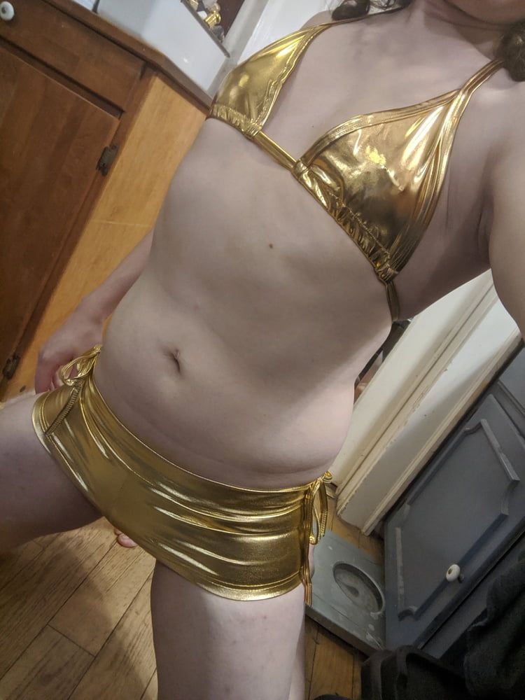 Gold Bikini and Shorts #28