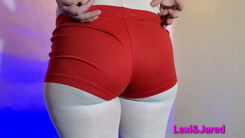 Wide Hips Big Soft Ass in Pantyhose and Booty Shorts #7