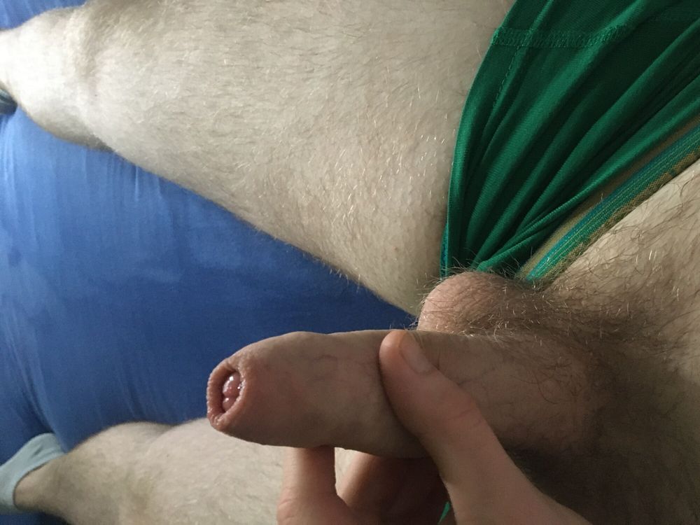 Hairy Dick And Balls Cockhead Foreskin Play With Pre- Cum #13