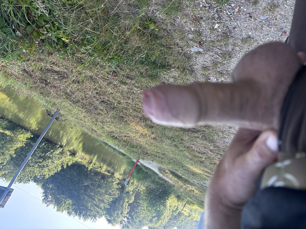 My dick outdoor at the lake #5