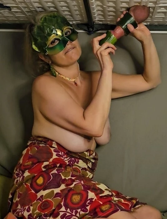 Cucumber Cock Milking Hand job  Amateur Mistress Thursday #46