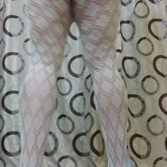 Fuck me in this white flower pantyhose