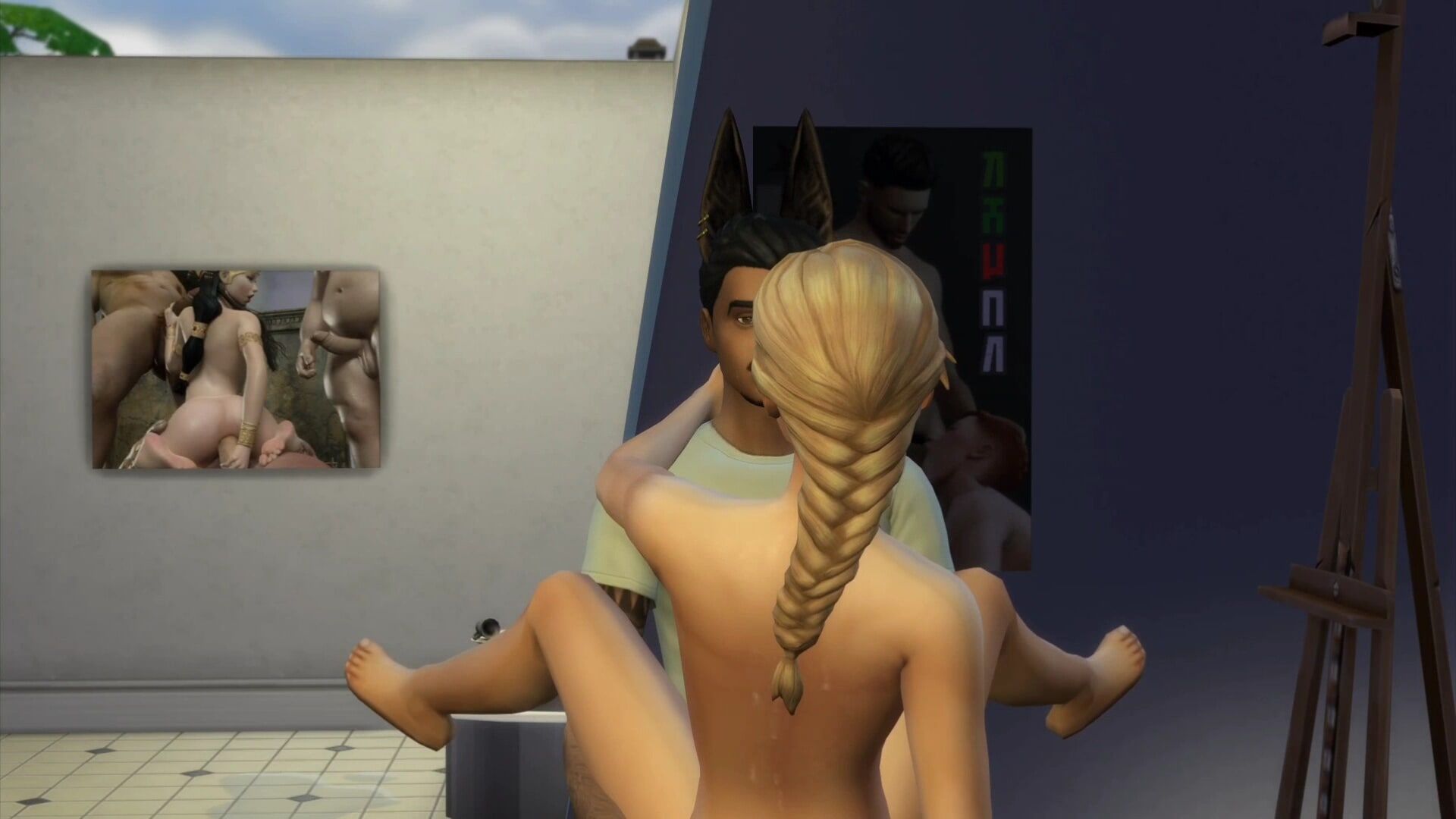 Sims 4 - Wicked Mod Having sex with blonde neighbor #16