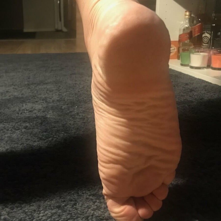 My wrinkled soles and butthole on display #15