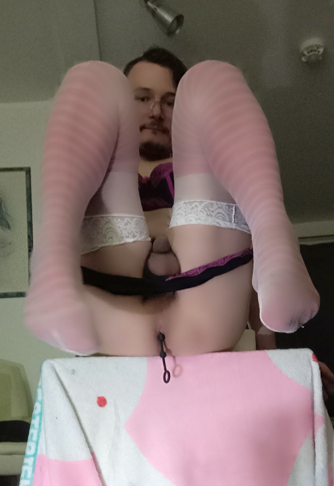 sweet innocent TGirl and a huge dildo in my sissy pussy #22