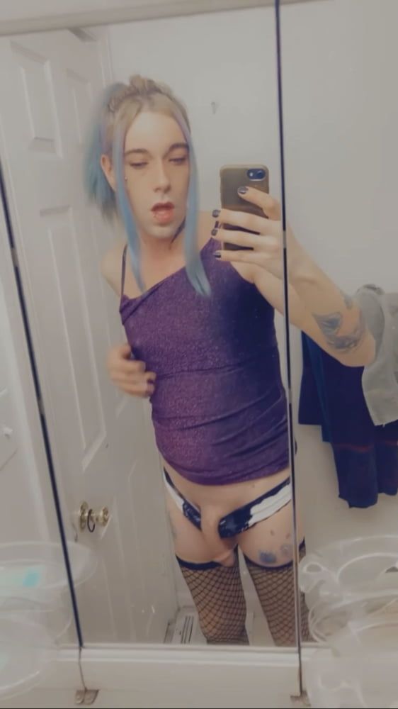 Hot Purple Minidress Slut #31
