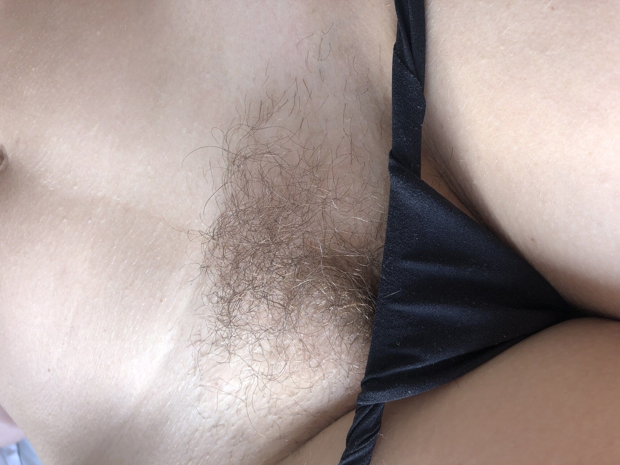 Wife bush over last 18 years, I love her hairy amateur cunt #8