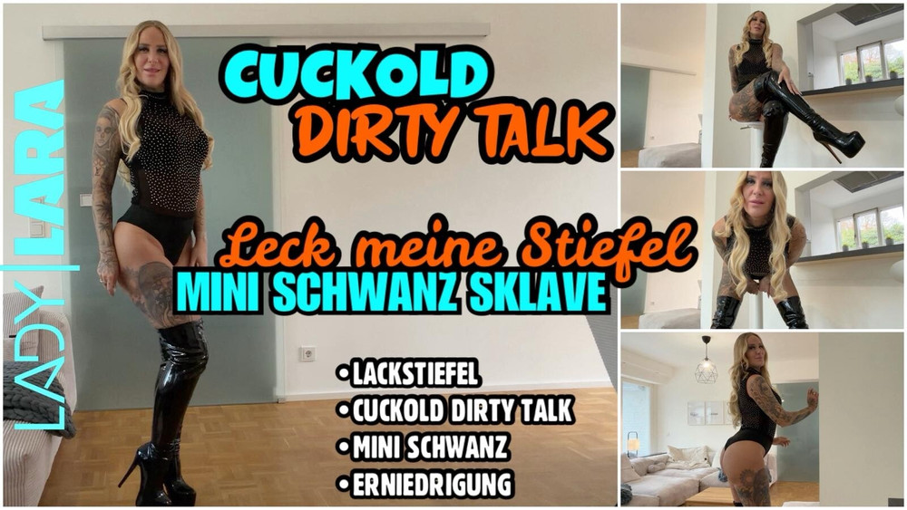 CUCKOLD: LICK MY BOOTS, TINY DICK SLAVE!